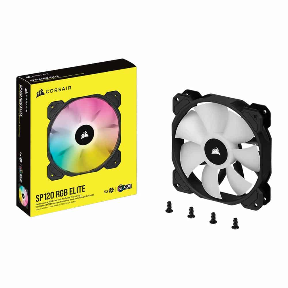 (image for) Corsair iCUE SP120 RGB ELITE Performance Single 120mm PWM Fan Expansion Pack